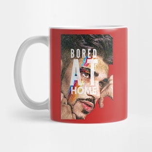 Bored at Home (man painted face) Mug